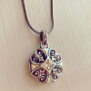 Brighton silver and Swarovski Crystal Highclere pendant collar‎ necklace
